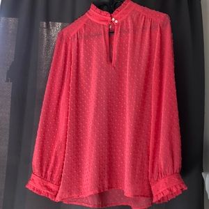 Coral blouse